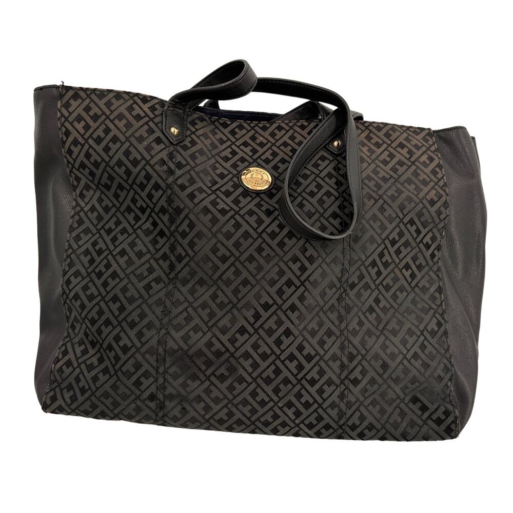 Tommy Hilfiger Logo Signature Large Tote Satchel Bag